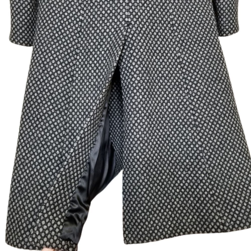 Christian Dior Peak Lapel Trench Coat Black & Gray - Picture 5 of 12